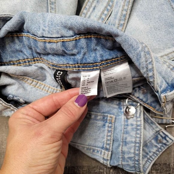 H&M division distressed overalls size 6 - Picture 4 of 4